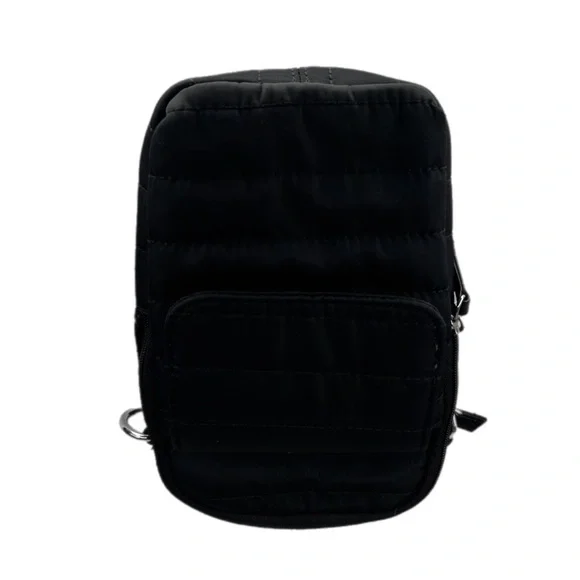 CYNTHIA ROWLEY Black Nylon Zelda Crossbody With Love Strap - Picture 11 of 16